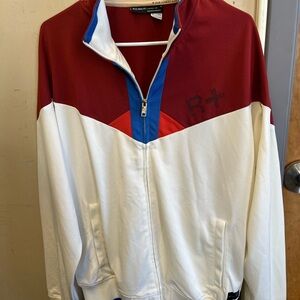 Rocawear Red and Cream Jacket size medium euc